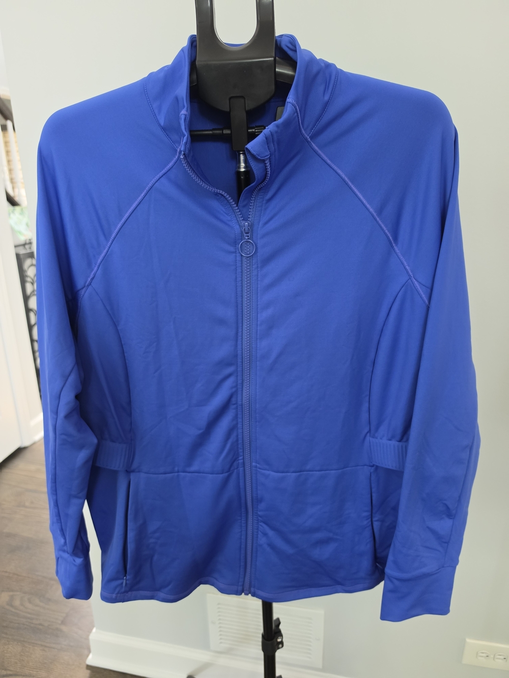 Fabletics Electric Blue Zip-Up Lightweight Jacket